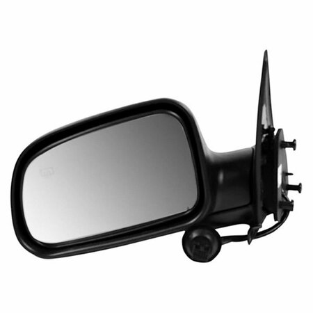 GEARED2GOLF Left Hand Power Heated Foldaway Door Mirror for 1999-2004 Grand Cherokee, Textured Black GE1608091